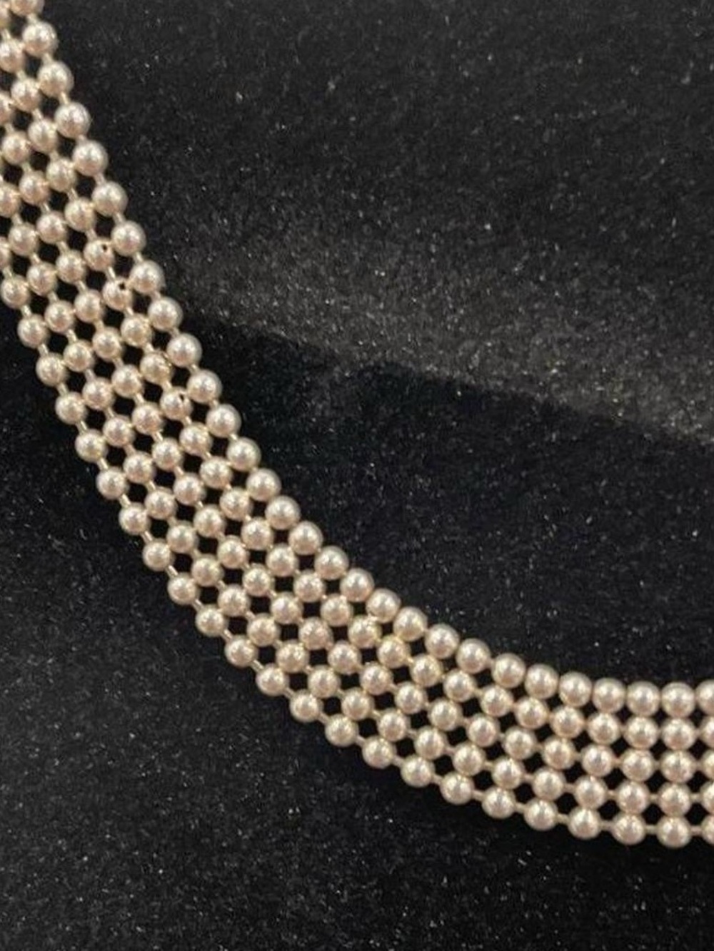 Sterling silver 925 mesh bead bracelet
